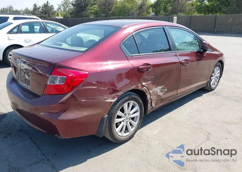 2012 Honda Civic Ex from USA, damaged, VIN 2HGFB2F89CH515366